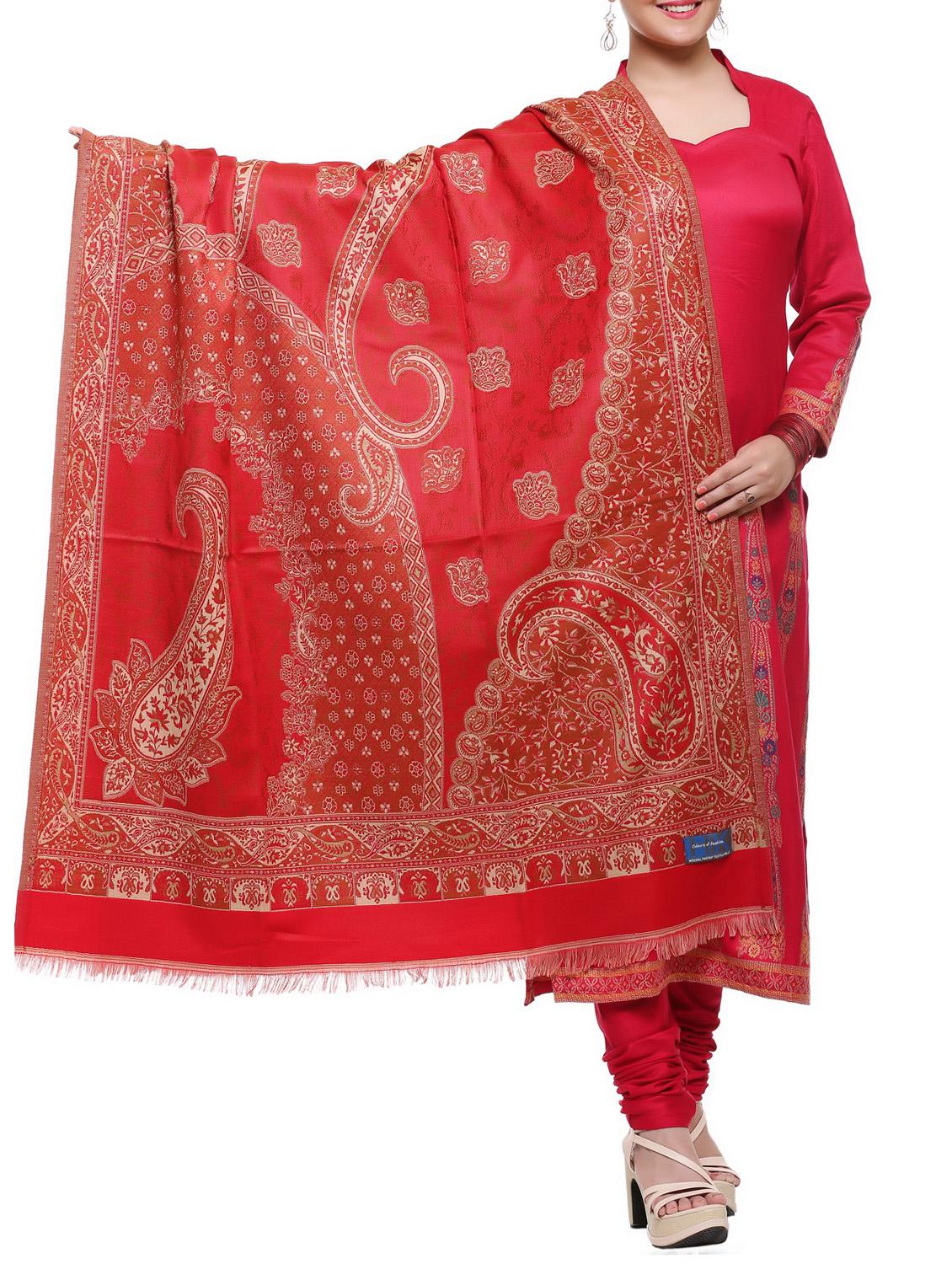 jacquard paisley shawl - 15345224 - Zoom Image - 1