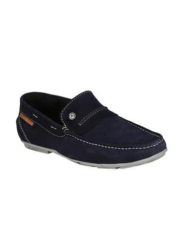 navy Suede slip on loafer - 15345265 - Very Small Image - 1