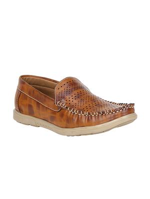 tan leatherette casual slip on - 15345275 - Standard Image - 1