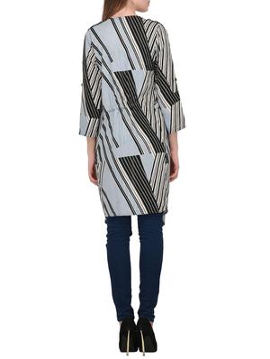 striped drape shrug - 15345357 - Standard Image - 3