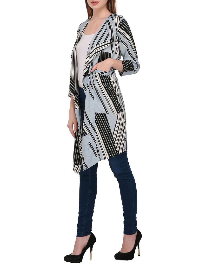 striped drape shrug - 15345357 - Zoom Image - 2