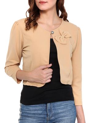 Bow detail crop shrug - 15345363 - Standard Image - 1