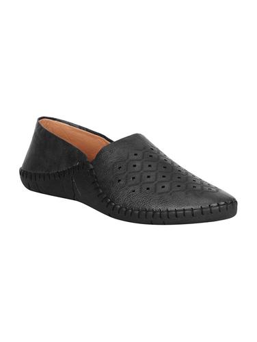 black leatherette casual slip on - 15345442 - Very Small Image - 1
