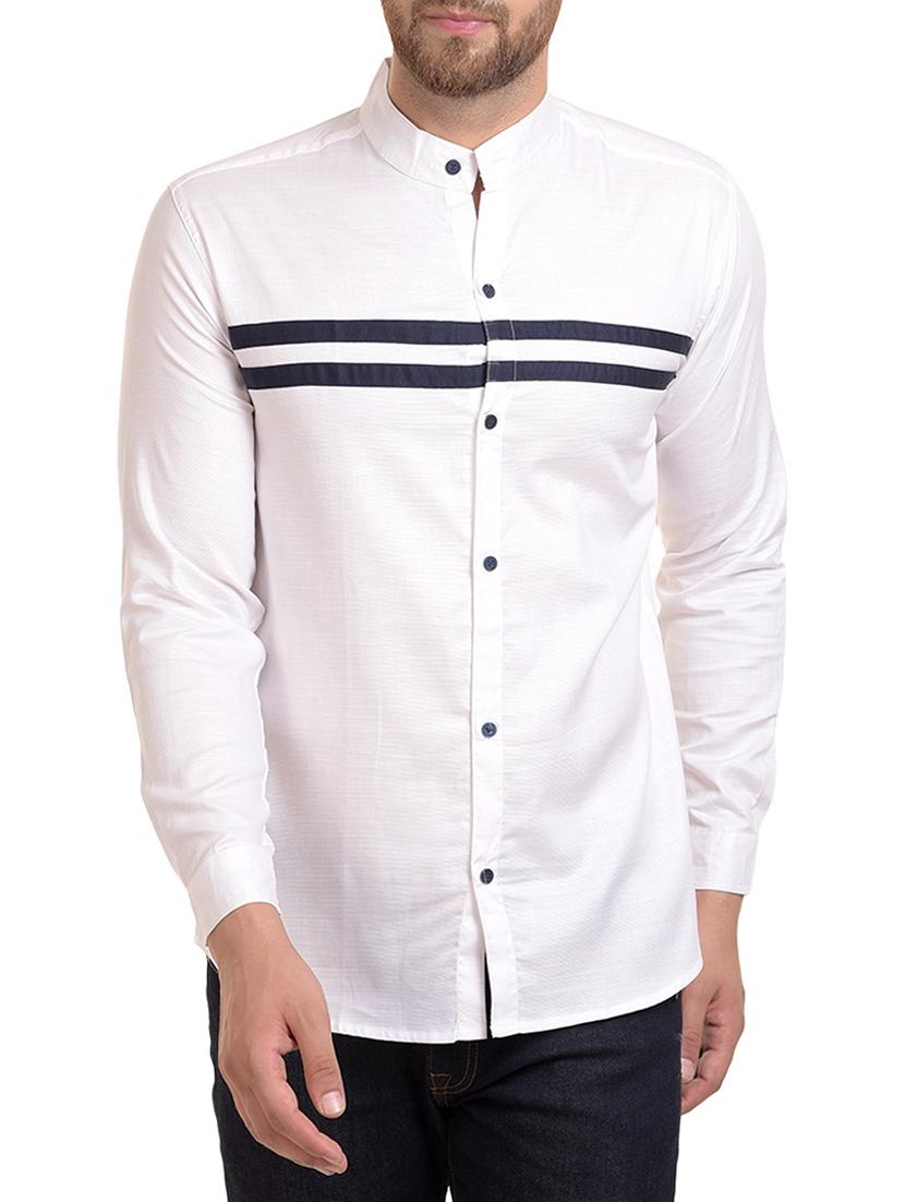 white cotton casual shirt - 15345509 - Zoom Image - 1