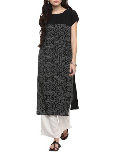 straight printed kurta - 15345548 - Very Small Image - 1