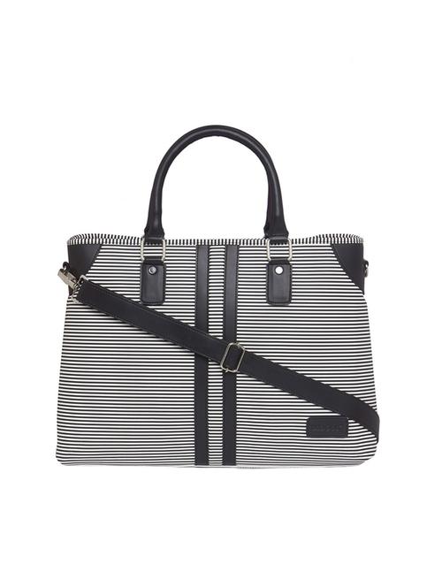 black leatherette (pu) laptop bag - 15345556 - Standard Image - 1