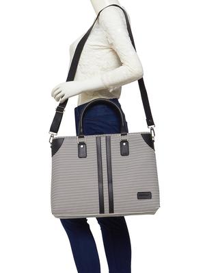 black leatherette (pu) laptop bag - 15345556 - Standard Image - 5