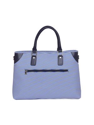 blue leatherette (pu) laptop bag - 15345557 - Standard Image - 2