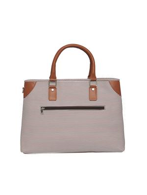 tan leatherette (pu) laptop bag - 15345559 - Standard Image - 2