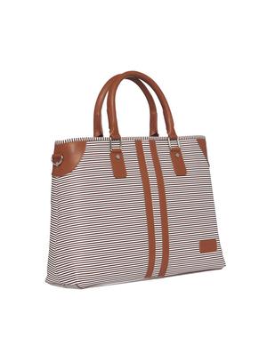 tan leatherette (pu) laptop bag - 15345559 - Standard Image - 4