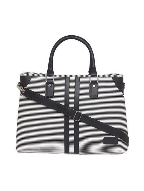 black leatherette (pu) laptop bag - 15345568 - Standard Image - 1
