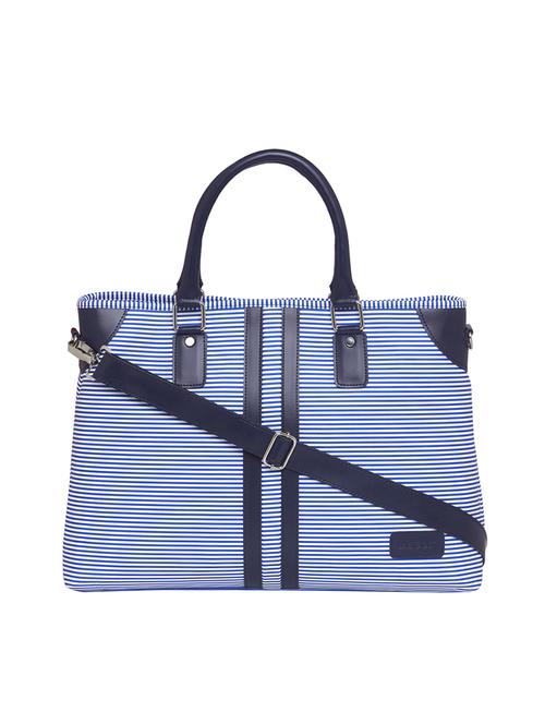 blue leatherette (pu) laptop bag - 15345569 - Standard Image - 1