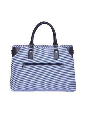 blue leatherette (pu) laptop bag - 15345569 - Standard Image - 2