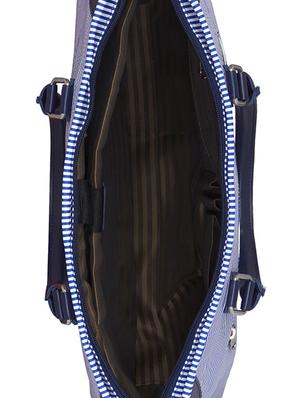 blue leatherette (pu) laptop bag - 15345569 - Standard Image - 3