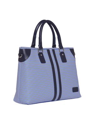 blue leatherette (pu) laptop bag - 15345569 - Standard Image - 4