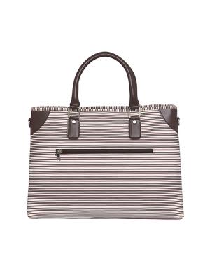 brown leatherette (pu) laptop bag - 15345570 - Standard Image - 2