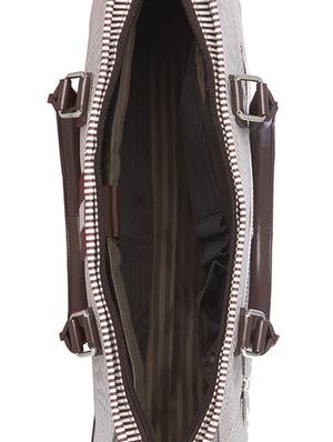 brown leatherette (pu) laptop bag - 15345570 - Standard Image - 3