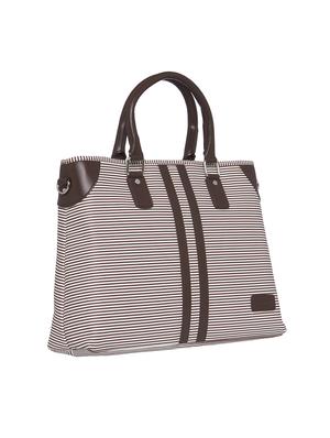 brown leatherette (pu) laptop bag - 15345570 - Standard Image - 4