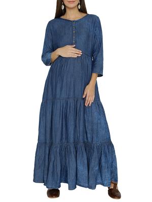 tired blue kurta - 15345734 - Standard Image - 1