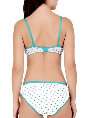 set of 2 polka dotted bra & panty set - 15346562 - Standard Image - 5