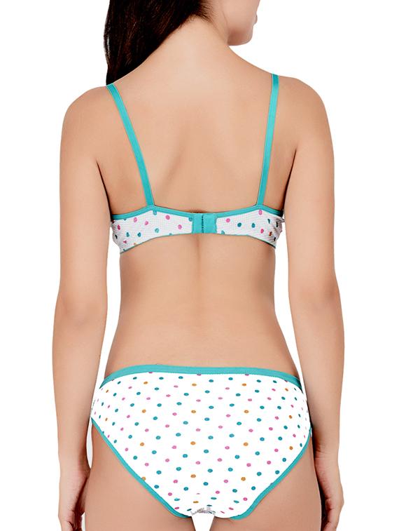 set of 2 polka dotted bra & panty set - 15346562 - Zoom Image - 5