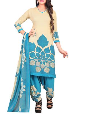 Printed unstitched salwar suit - 15346598 - Standard Image - 1