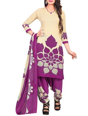 Printed unstitched salwar suit - 15346601 - Standard Image - 1