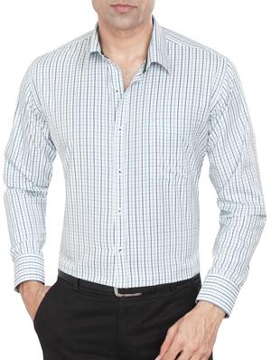 white polyester blend formal shirt - 15346900 - Standard Image - 1