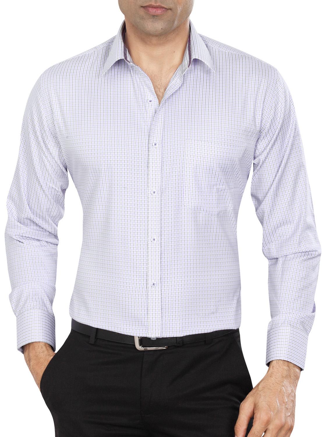 purple polyester blend formal shirt - 15346903 - Zoom Image - 1