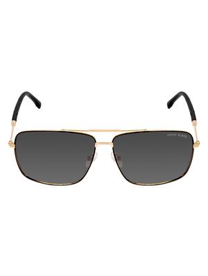 David Blake Green Rectangular Polarised & UV Protected Sunglass - 15347010 - Standard Image - 1