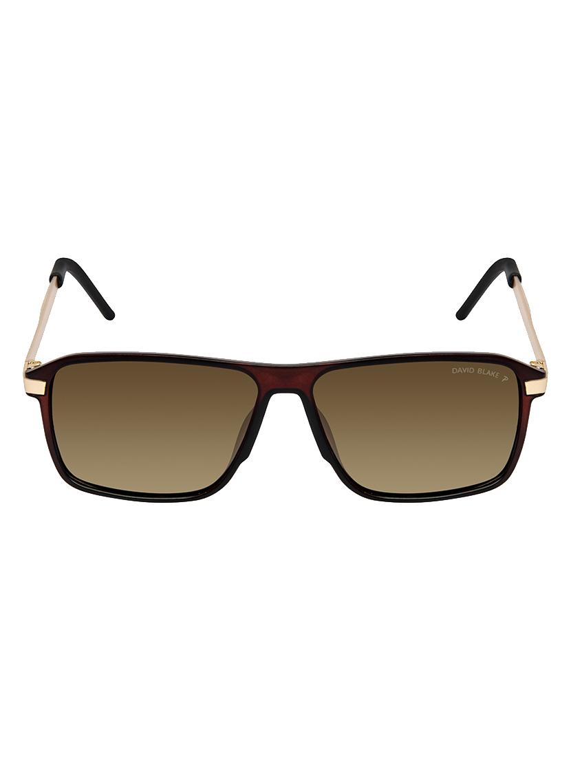 David Blake Brown Wayfarer Gradient, Polarised & UV Protected Sunglass - 15347035 - Zoom Image - 1