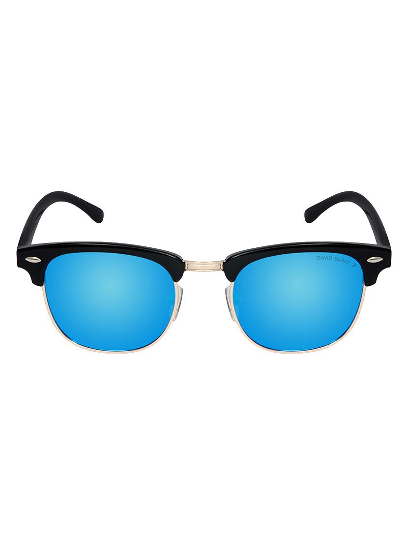 David Blake Blue Clubmaster Gradient, Polarised & UV Protected Sunglass - 15347042 - Zoom Image - 1