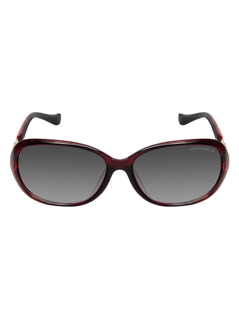 David Blake Grey Oval Gradient, UV Protected Sunglass - 15347051 - Zoom Image - 1