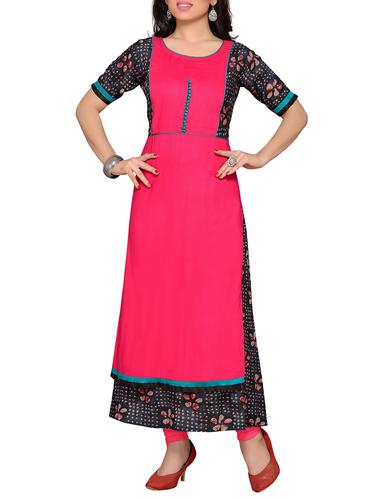 layered printed kurta - 15347096 - Very Small Image - 1