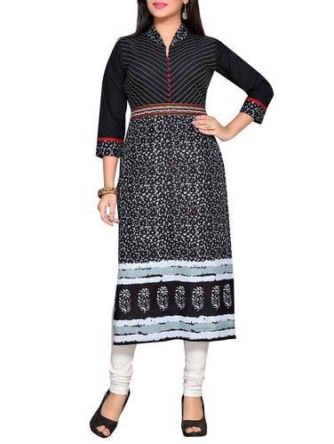 straight printed kurta - 15347099 - Very Small Image - 1