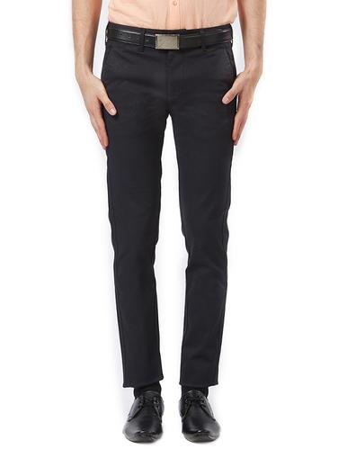 black cotton flat front formal trouser - 15347297 - Very Small Image - 1