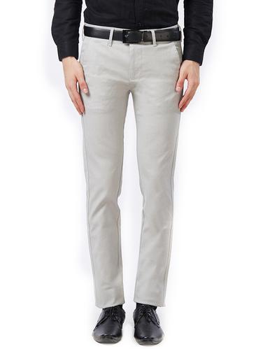 grey cotton chinos - 15347314 - Very Small Image - 1