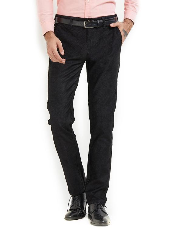 black cotton chinos - 15347323 - Zoom Image - 1