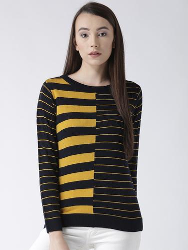 navy blue striped pullover - 15347345 - Very Small Image - 1