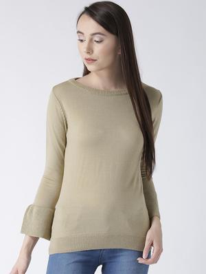 flute sleeve solid pullover - 15347367 - Standard Image - 1