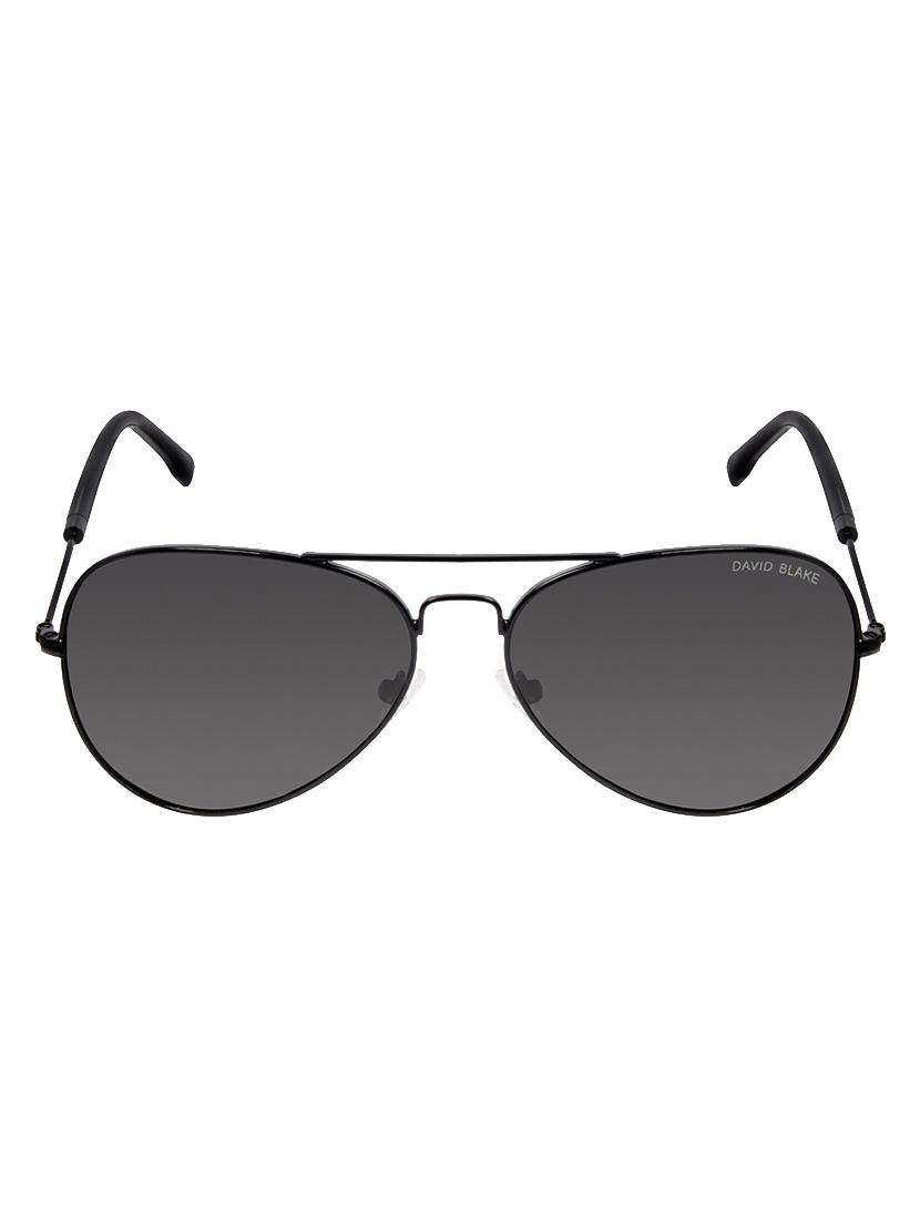 David Blake Grey Aviator Gradient, Polarised & UV Protected Sunglass - 15347397 - Zoom Image - 1