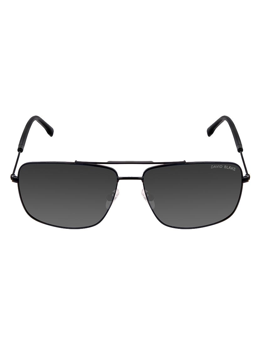 David Blake Grey Rectangular Gradient, Polarised & UV Protected Sunglass - 15347399 - Zoom Image - 1
