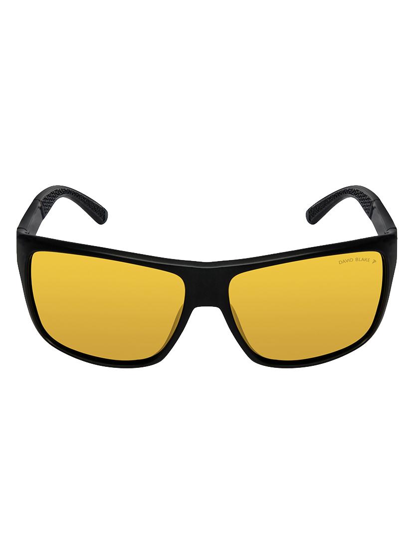 David Blake Yellow Rectangular Polarised & UV Protected Sunglass - 15347413 - Zoom Image - 1