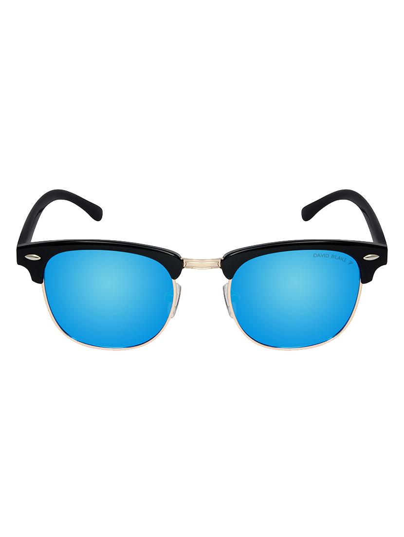 David Blake Blue Clubmaster Gradient, Polarised & UV Protected Sunglass - 15347432 - Zoom Image - 1