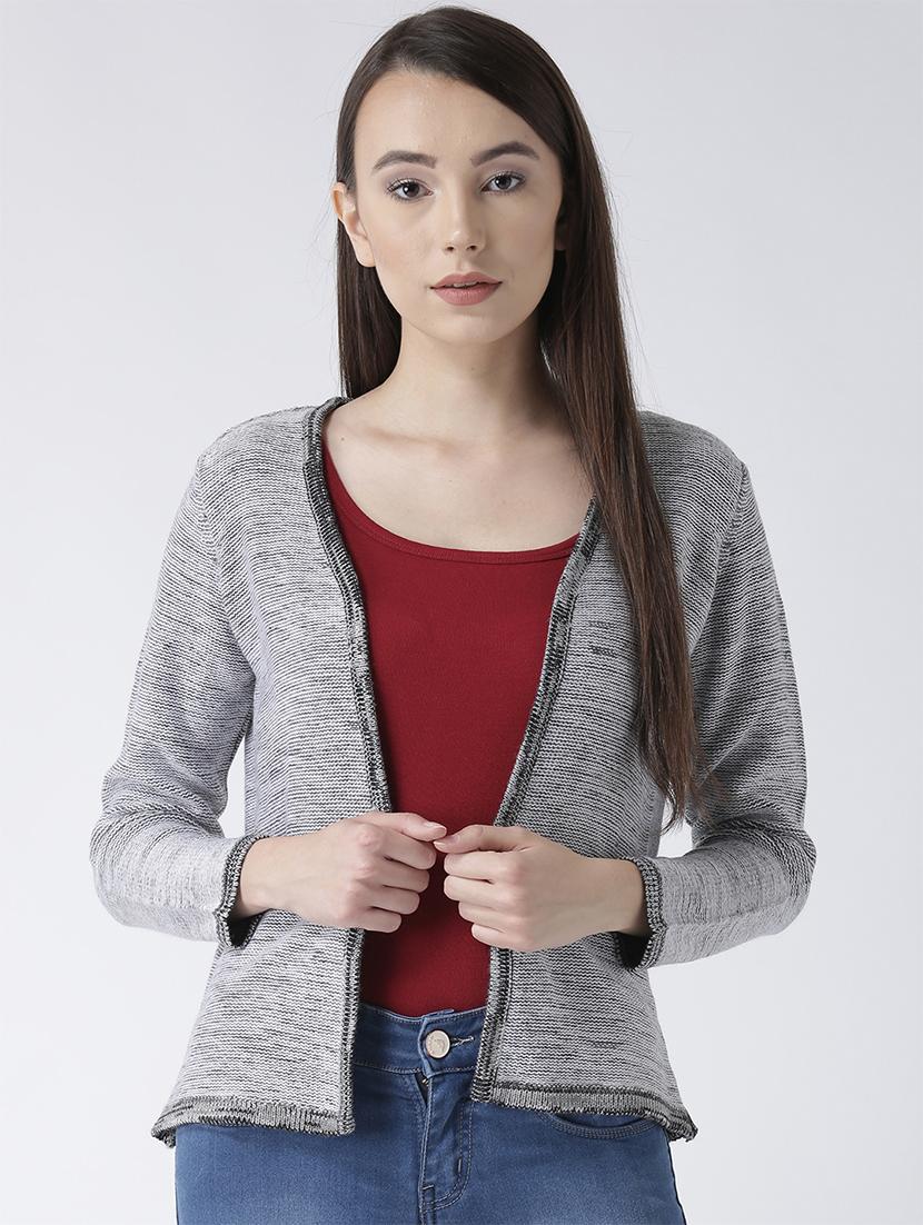 long sleeved solid cardigan - 15347455 - Zoom Image - 1