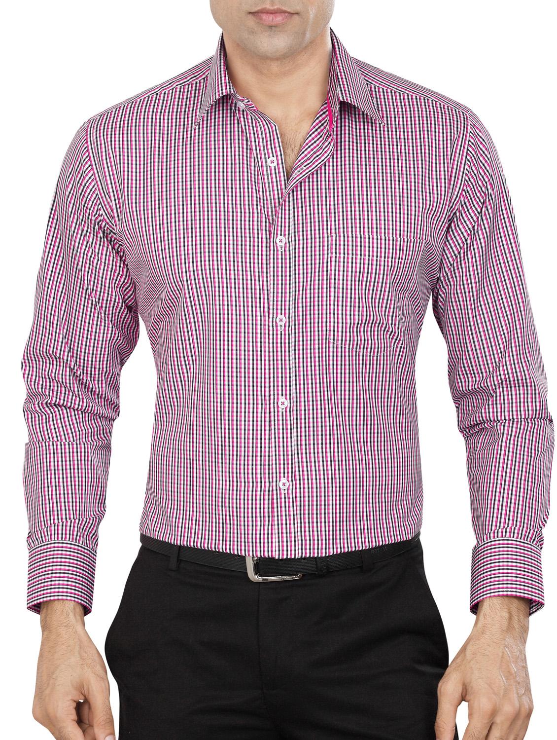 pink polyester blend formal shirt - 15347858 - Zoom Image - 1