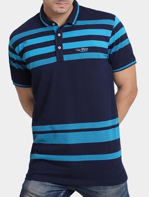 blue cotton polo t-shirt - 15347958 - Standard Image - 1