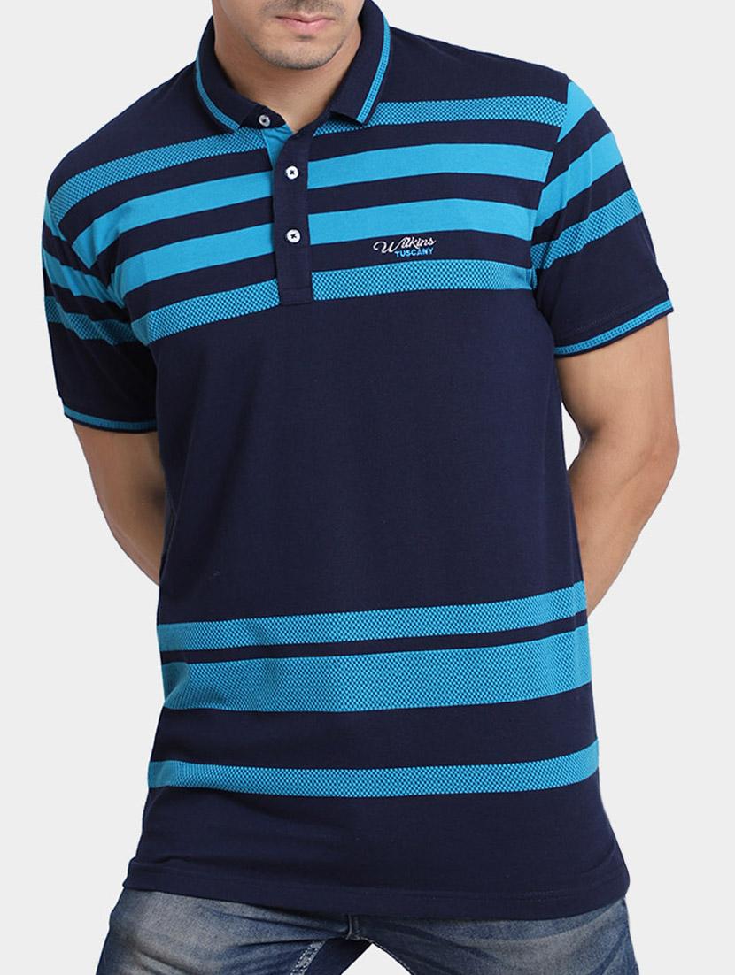 blue cotton polo t-shirt - 15347958 - Zoom Image - 1
