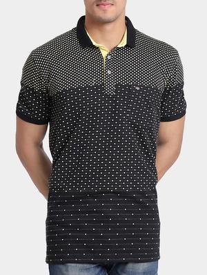 black cotton all over print t-shirt - 15347971 - Standard Image - 1