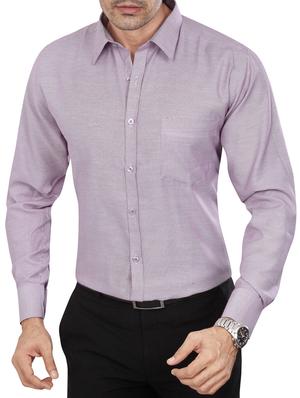 purple polyester blend formal shirt - 15347973 - Standard Image - 1